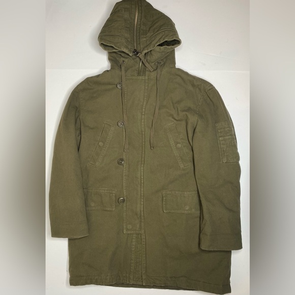 Vince Olive Military Parka Women’s Sz Med - Picture 4 of 7